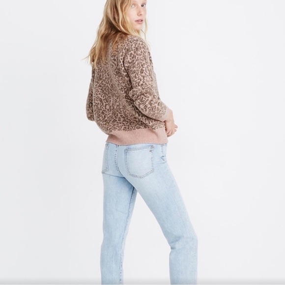 MADEWELL Pullover Sweater in Leopard size S - Picture 2 of 8